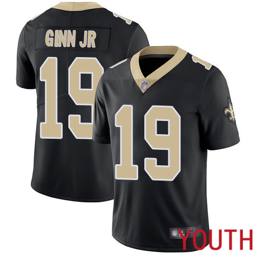New Orleans Saints Limited Black Youth Ted Ginn Jr Home Jersey NFL Football 19 Vapor Untouchable Jersey